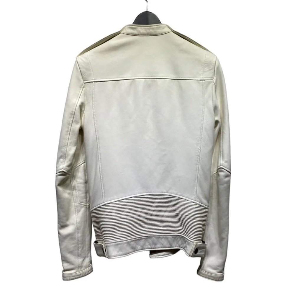 Balmain Single Rider Jacket: White, 44 - Picture 6 of 6